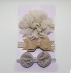 3Pcs Baby Elastic flower headband - shop.livefree.co.uk