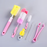 7Pcs/set Bottle Sponge Cleaning Brush Tools Straw Brush Set - shop.livefree.co.uk