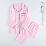 New 100% Cotton Pyjamas Women Pajamas Sets Couple Spring Long Sleeve Sleepwear V-Neck Femme Lounge Pijama mujer - shop.livefree.co.uk