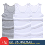 Hot Sale 3pcs / 100% Cotton Mens Sleeveless - shop.livefree.co.uk