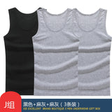 Hot Sale 3pcs / 100% Cotton Mens Sleeveless - shop.livefree.co.uk