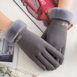 Cahsmere Driving Gloves with Touch-Screen Tips - shop.livefree.co.uk