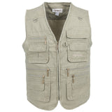 Big Size Fishing Vest Male With Many Pockets Men Sleeveless Jacket Blue Waistcoat Work Vests Outdoors Vest Plus Large Size 10XL - shop.livefree.co.uk