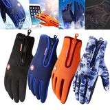 Winter Warm Ski Mens Gloves Women Cycling Touch Screen Waterproof Splash-proof Windproof Fashion Black Gloves Ladies Non-Slip - shop.livefree.co.uk