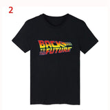 Back To The Future Tshirt Luminous T Shirt camiseta Summer Short Sleeve T Shirts back to future Tee Tops Streetwear T-shirts 4XL - shop.livefree.co.uk