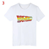 Back To The Future Tshirt Luminous T Shirt camiseta Summer Short Sleeve T Shirts back to future Tee Tops Streetwear T-shirts 4XL - shop.livefree.co.uk