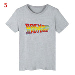 Back To The Future Tshirt Luminous T Shirt camiseta Summer Short Sleeve T Shirts back to future Tee Tops Streetwear T-shirts 4XL - shop.livefree.co.uk