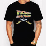 Back To The Future Tshirt Luminous T Shirt camiseta Summer Short Sleeve T Shirts back to future Tee Tops Streetwear T-shirts 4XL - shop.livefree.co.uk