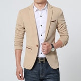 FGKKS New Arrival Luxury Men Blazer New Spring Fashion Brand Slim Fit Men Suit Terno Masculino Blazers Men - shop.livefree.co.uk