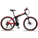 Wolf's Fang Folding Mountain bike with  21 speed & 26" inch Wheels - shop.livefree.co.uk