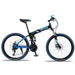 Wolf's Fang Folding Mountain bike with  21 speed & 26" inch Wheels - shop.livefree.co.uk