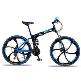 Wolf's Fang Folding Mountain bike with  21 speed & 26" inch Wheels - shop.livefree.co.uk