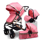 Normal ship! 3 in 1 baby strollers and sleeping basket newborn 2 in 1 baby stroller pram one parcel with car seat - shop.livefree.co.uk