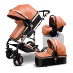 Normal ship! 3 in 1 baby strollers and sleeping basket newborn 2 in 1 baby stroller pram one parcel with car seat - shop.livefree.co.uk