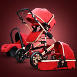 Normal ship! 3 in 1 baby strollers and sleeping basket newborn 2 in 1 baby stroller pram one parcel with car seat - shop.livefree.co.uk