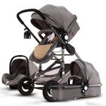 Normal ship! 3 in 1 baby strollers and sleeping basket newborn 2 in 1 baby stroller pram one parcel with car seat - shop.livefree.co.uk