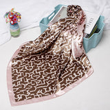 Square Scarves Women Chain Print Sunscreen Silk Scarf Female Satin Long dual-use Shawl Beach Towel Shawl Chennai children spend - shop.livefree.co.uk