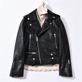 Spring Genuine Leather Jacket Women - shop.livefree.co.uk