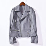 Spring Genuine Leather Jacket Women - shop.livefree.co.uk