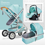 Normal ship! 3 in 1 baby strollers and sleeping basket newborn 2 in 1 baby stroller pram one parcel with car seat - shop.livefree.co.uk