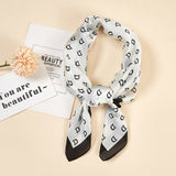 New Women Silk scarf small square NeckerChief bags hand scarf girls deoration dots with animal printed hair scarf - shop.livefree.co.uk