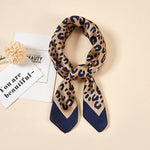 New Women Silk scarf small square NeckerChief bags hand scarf girls deoration dots with animal printed hair scarf - shop.livefree.co.uk