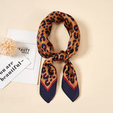 New Women Silk scarf small square NeckerChief bags hand scarf girls deoration dots with animal printed hair scarf - shop.livefree.co.uk