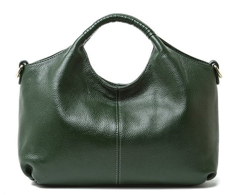 Genuine leather cow skin women handbag bag soft shoulder bags with long strap - shop.livefree.co.uk