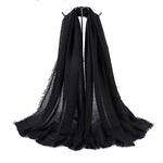 95*190cm women muslim crinkle hijab scarf femme musulman soft cotton headscarf islamic hijab shawls and wraps wholesale price