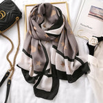 Luxury Brand 2021 Cotton Scarf Women Large Shawls Pashmina Hijab Foulard Echarpe Design Print Lady Beach Stole Head Scarves