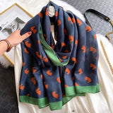 Luxury Brand 2021 Cotton Scarf Women Large Shawls Pashmina Hijab Foulard Echarpe Design Print Lady Beach Stole Head Scarves