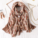 Luxury Brand 2021 Cotton Scarf Women Large Shawls Pashmina Hijab Foulard Echarpe Design Print Lady Beach Stole Head Scarves