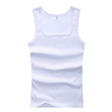 Men&#39;s Casual Tank Summer High Quality Bodybuilding Fitness Muscle  Singlet Man&#39;s Clothes  Sleeveless Slim Fit Vest