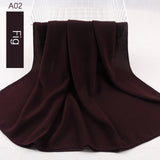 good stitching stitch plain high quality premium heavy Chiffon hijab scarf Malaysian Women's scarves hijabs long shawl shawls