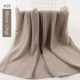 good stitching stitch plain high quality premium heavy Chiffon hijab scarf Malaysian Women's scarves hijabs long shawl shawls