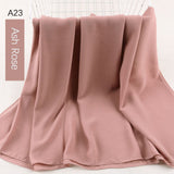good stitching stitch plain high quality premium heavy Chiffon hijab scarf Malaysian Women's scarves hijabs long shawl shawls