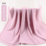 good stitching stitch plain high quality premium heavy Chiffon hijab scarf Malaysian Women's scarves hijabs long shawl shawls