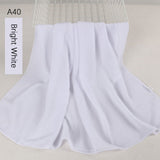 good stitching stitch plain high quality premium heavy Chiffon hijab scarf Malaysian Women's scarves hijabs long shawl shawls