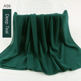 good stitching stitch plain high quality premium heavy Chiffon hijab scarf Malaysian Women's scarves hijabs long shawl shawls