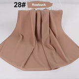 good stitching stitch plain high quality premium heavy Chiffon hijab scarf Malaysian Women's scarves hijabs long shawl shawls
