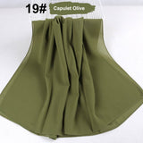 good stitching stitch plain high quality premium heavy Chiffon hijab scarf Malaysian Women's scarves hijabs long shawl shawls