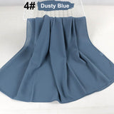 good stitching stitch plain high quality premium heavy Chiffon hijab scarf Malaysian Women's scarves hijabs long shawl shawls