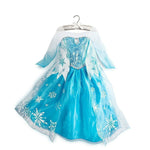 Frozen 1&amp;2 Anna Elsa Princess Dress For Girl Birthday Party Tulle Prom Gown Kids Christmas Cosplay Snow Queen Coronation Costume