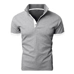 Covrlge Polo Shirt Men Summer Stritching Men's Shorts Sleeve Polo Business Clothes Luxury Men Tee Shirt Brand Polos MTP129