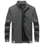 Men Casual Jacket Fashion Zipper Slim Fit Coats Male Trend Man Brand Stand Collar Jakets Autumn Spring Overcoat M-4XL