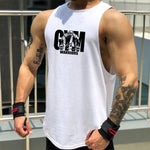 Cotton Workout Gym Tank Top Mens Muscle Sleeveless Sportswear Shirt Stringer Fashion Clothing Bodybuilding Singlets Fitness Vest