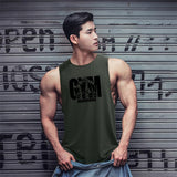 Cotton Workout Gym Tank Top Mens Muscle Sleeveless Sportswear Shirt Stringer Fashion Clothing Bodybuilding Singlets Fitness Vest