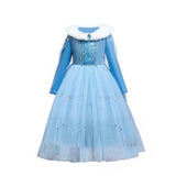 Frozen 1&amp;2 Anna Elsa Princess Dress For Girl Birthday Party Tulle Prom Gown Kids Christmas Cosplay Snow Queen Coronation Costume