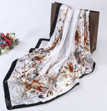 Fashion Design Square Silk Scarf - shop.livefree.co.uk