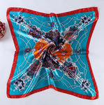 Fashion Design Square Silk Scarf - shop.livefree.co.uk